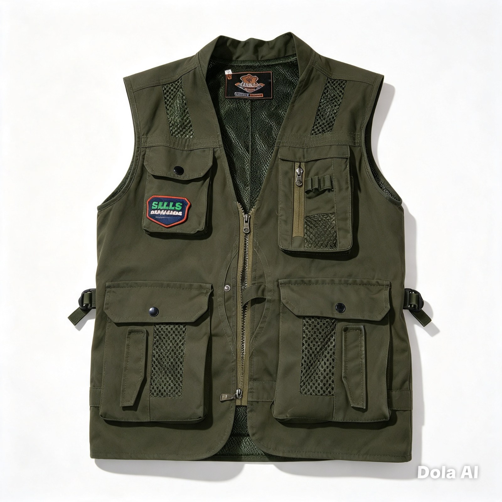 Olive Green Tactical Vest with Multiple Pockets - Men's Clothing in Pakistan