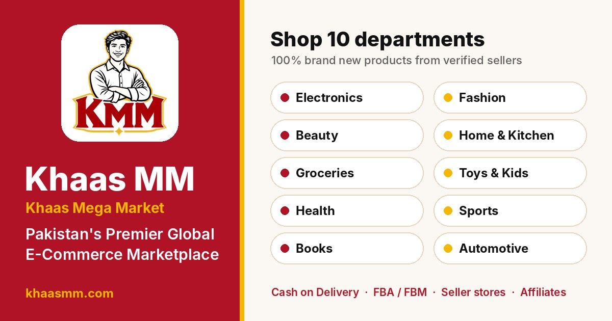 Khaas MM - 10 departments of 100% brand new products