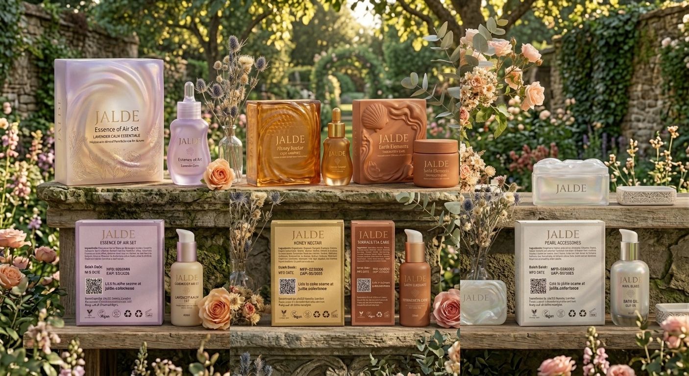 JALDE Garden sets – Essence of Air, Honey Nectar, Earth Elements and Pearl Accessories